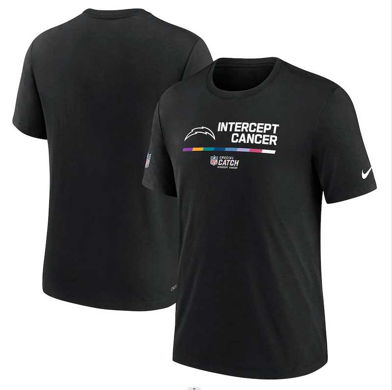 Los Angeles Chargers Nike 2022 NFL Crucial Catch Performance Men's T-Shirt Black,We sell and wholesale Los Angeles Chargers Nike 2022 NFL Crucial Catch Performance Men's T-Shirt Black on line form chian!